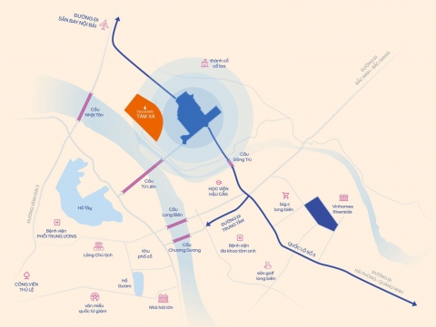 Vị trí vàng Vinhomes Tàm Xá